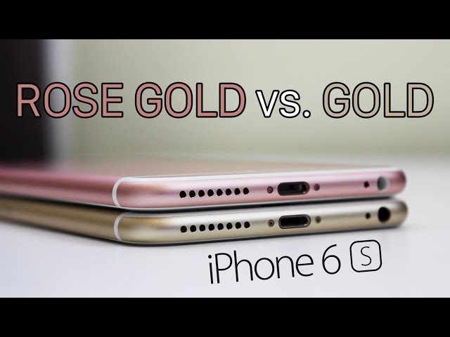 iPhone 6s (Rose Gold) vs. iPhone 6 (Gold) - Color Comparison - YouTube