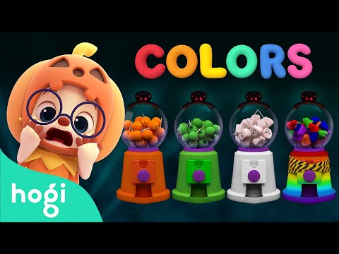 Learn Colors with Colorful Monster Candy Shop 👻 🍬｜Halloween Colors 🎃｜Scary Rhymes｜Pinkfong & Hogi