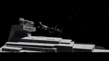 Star Wars Tie Fighter vs. X Wing (Blender 3D Animation)