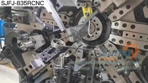 sjoy® Sunjoy Machinery 3.5mm 5 axis wire rotary spring forming machine--SJFJ 835RCNC，23020，474