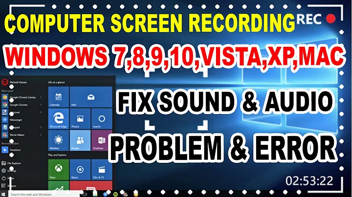 how to fix audio & voice recording problem while Screen Recording on Desktop,Computer,Laptop