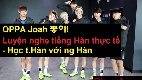 Học  tiếng Hàn cùng BTS(khi BTS chơi cầu lông)
