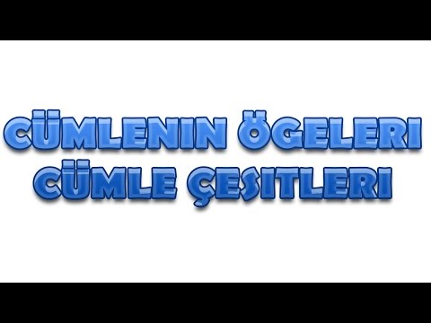 Cümlenin Ögeleri |9.Sınıf Dil Ve Anlatım Dersi