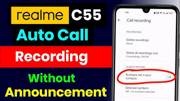 Realme C55 Call Recording Setting | Realme C55 Mein Auto Call Recording Setting Kaise Kare