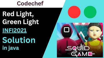 Red Light, Green Light CodeChef Solution | Red Light, Green Light CodeChef Solution in java
