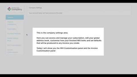 WillSuite Tutorials #3 - How to customise your Company