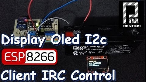 ESP8266 +  Display Oled 128 x 64  I2c - Client IRC Chat Control : PDAControl