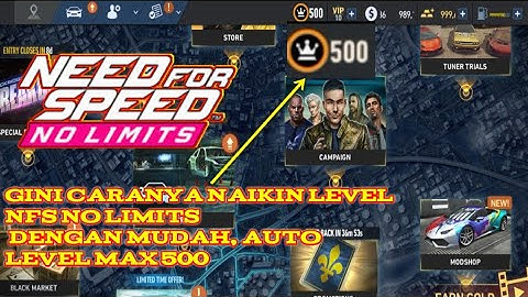 NO ROOT!!! cara naikin level nfs no limits dengan mudah! auto level max 500!