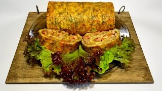 СЫРНЫЙ РУЛЕТ С ОВОЩАМИ И РУБЛЕННЫМ КУРИНЫМ МЯСОМ! Рецепт на Новый Год СЫРНЫЙ РУЛЕТ С ОВОЩАМИ И РУБЛЕННЫМ КУРИНЫМ МЯСОМ! Рецепт на Новый Год
