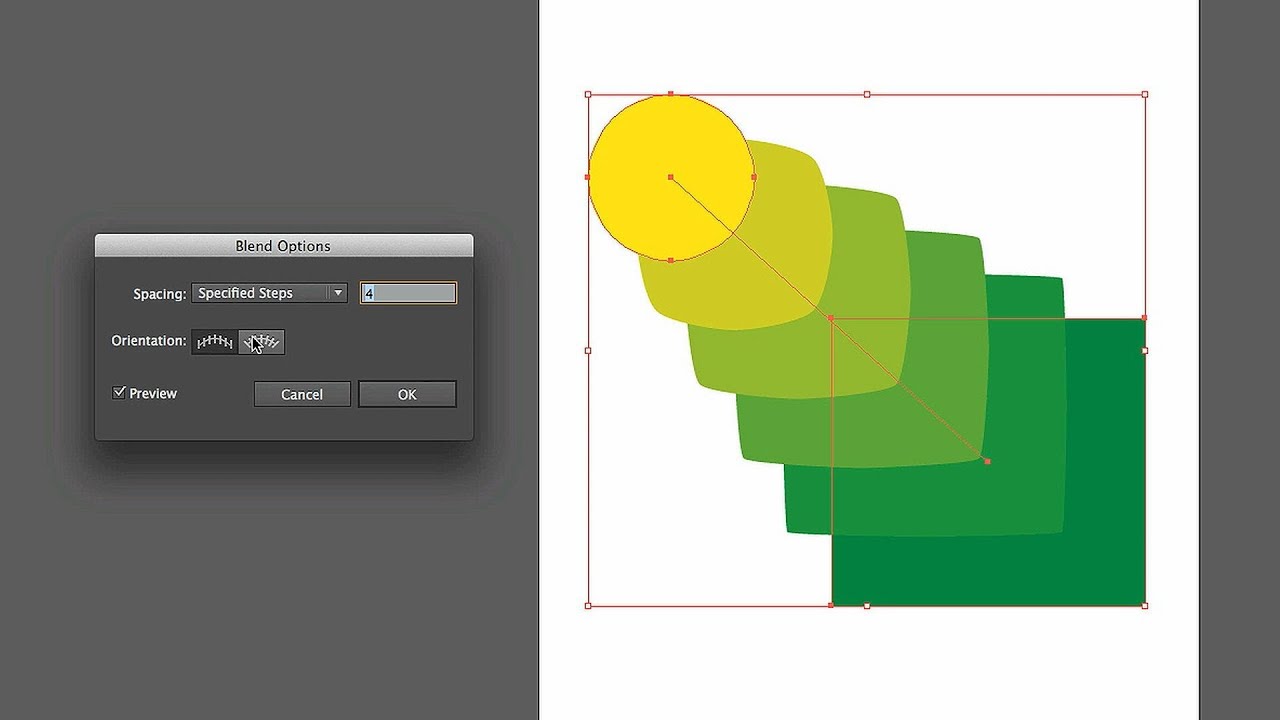 How Work with Blended Objects Adobe Illustrator -