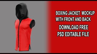 Boxing Jacket 3D Mockup | How to make 3D mockups In Photoshop