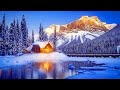 ✨Lake In Winter With Relaxing Piano Music - Snow Scene Sleep Music - Meditation Study and Yoga Music