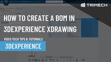 How to Create a Bill of Material (BOM) in 3DEXPERIENCE