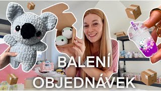 BALENÍ OBJEDNÁVEK, STREAMOVÁNÍ A HÁČKUJEM PAVOUKA😱 VLOG DANCACRAFTS