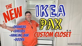 2024 IKEA PAX Closet; Basket, Drawers, Shelves, Hanging Bars, And Doors- Step by Step Assembly