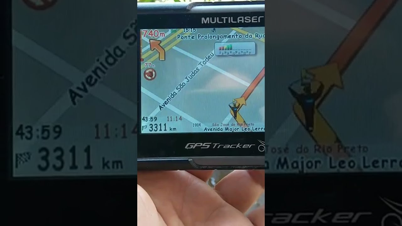 simulação de rota GPS Multilaser GP040 IGO amigo 