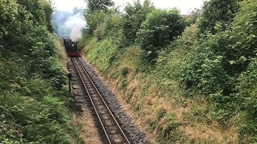Talyllyn Railway - Edward Thomas hauling the 11.45 ex Tywyn Fri 8th July 2022 - approaching Pendre *
