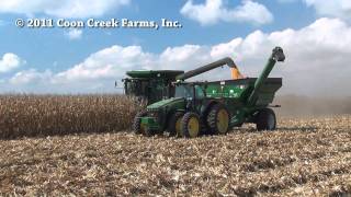 Corn harvest operations at Coon Creek Farms.