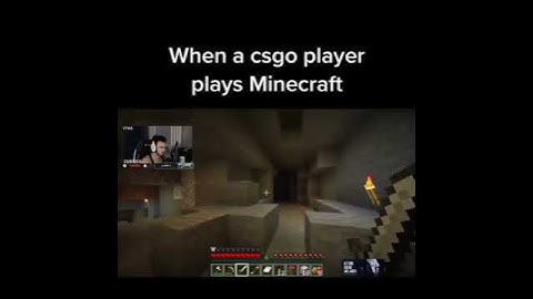 CS:GO player plays minecraft🤣