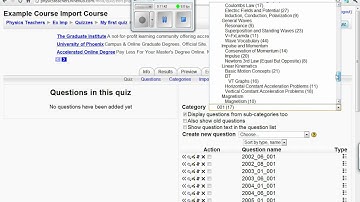 How To Import Physics Regents Questions To Moodle With Pictures