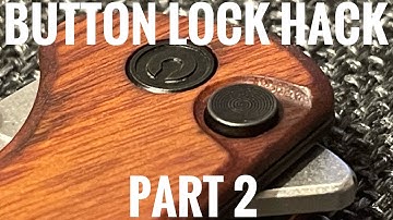 How To Speed Up The Button Lock Break In For A Pocket Knife (Part 2) Civivi Chevalier