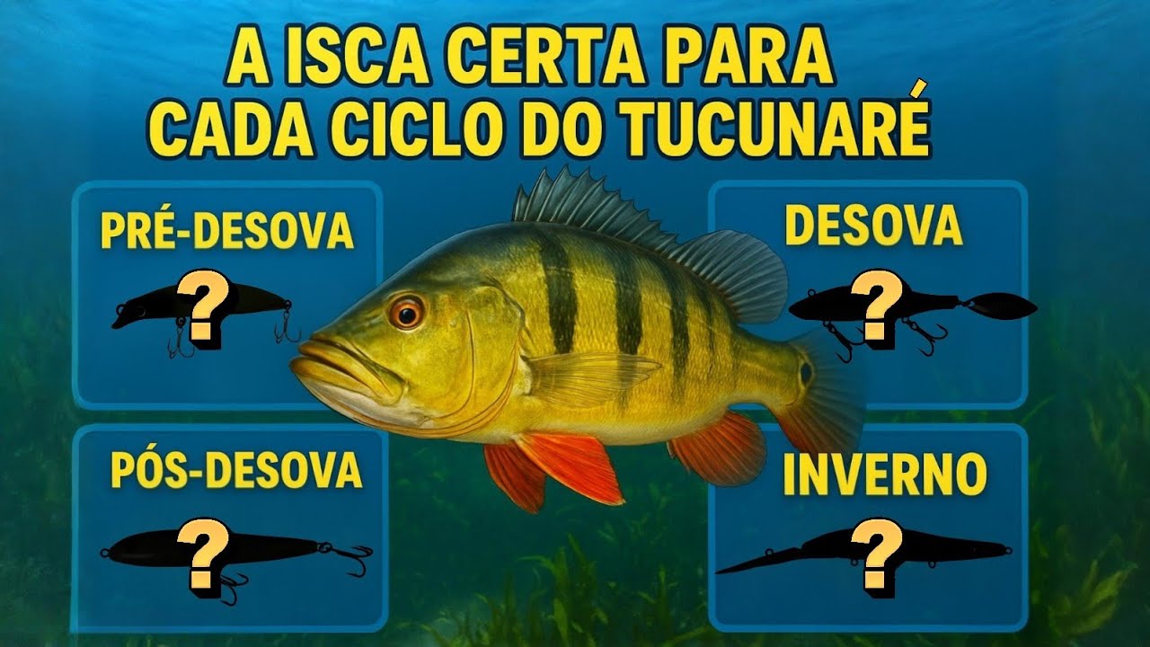 As Melhores Iscas para Cada Ciclo do Tucunaré 🎣