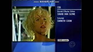 CBS Split Screen Credits (May 10, 2001)