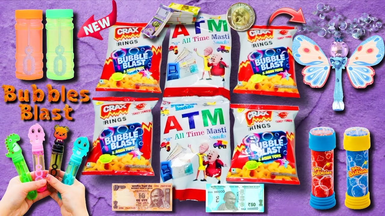 🤑🤩Crax rings Bubble blast, ATM Packet Unboxing | Bubbles Wala Manoranjan - M2L