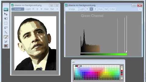 Histomages: Quantization using paint brush on histograms
