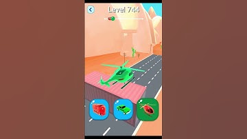 Shape shifting2 game level- 744     hyper casual game #shapeshifting  #gameplay #gaming #shortvideo