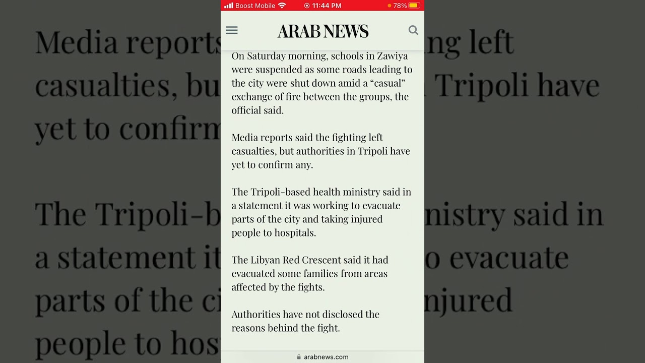 Libyan armed groups clash near capital Tripoli