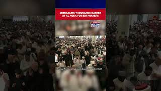 Jerusalem: Muslim Worshippers Gather At Al Aqsa Compound For Eid al-Adha Prayers #shorts