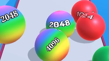 Ball Run 2048 | ball run 2048 3d video games walkthrough ( Android, iOS ) New Update All Levels #4