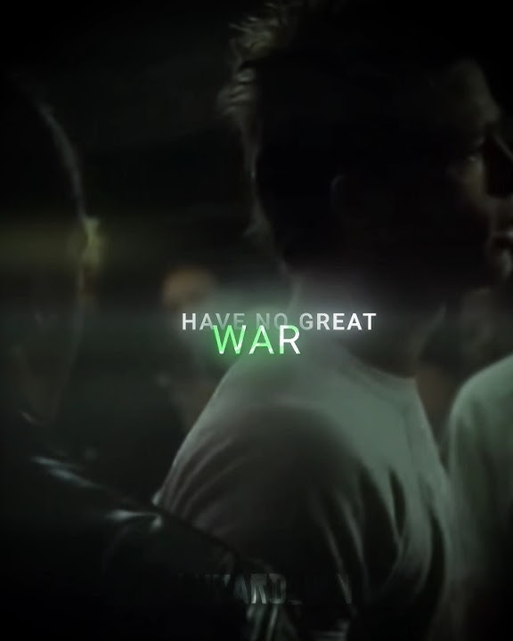 'Our Great War Is A Spiritual War. ' -Tyler Durden edit | Heartbeat -Childish Gambino #shorts