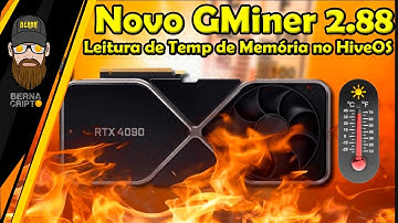 ENFIM: NOVO GMINER 2.88 LENDO TEMP DE MEMÓRIA DA NVIDIA NO HIVEOS, DIRETA NO LOG! - BERNA CRIPTO