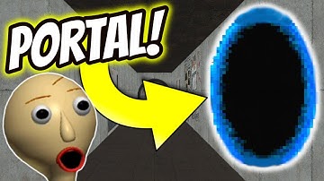 BALDI GAVE US A PORTAL GUN! | Baldi