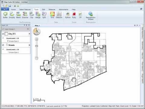 Map Suite GIS Editor: Split Wizard