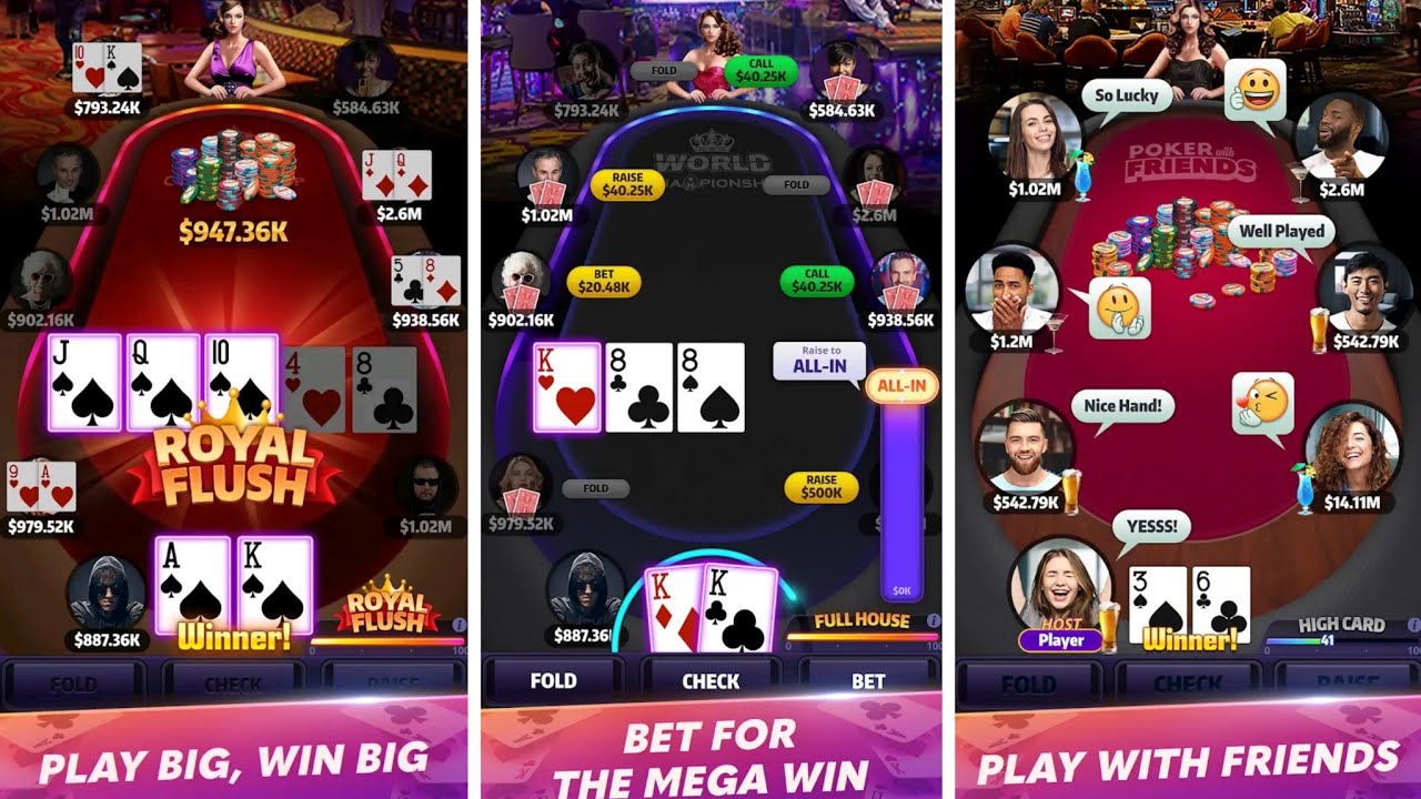 Mega Hit Poker: Texas Holdem - Gameplay (by Wonder People)