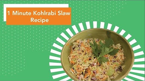 1-Minute Recipe: Kohlrabi Slaw