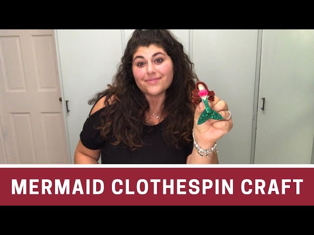 Clothespin Mermaid Craft for Kids
