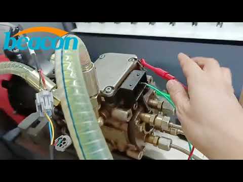 Common rail diesel fuel injector pump test bench CR919 test VP44 pump video