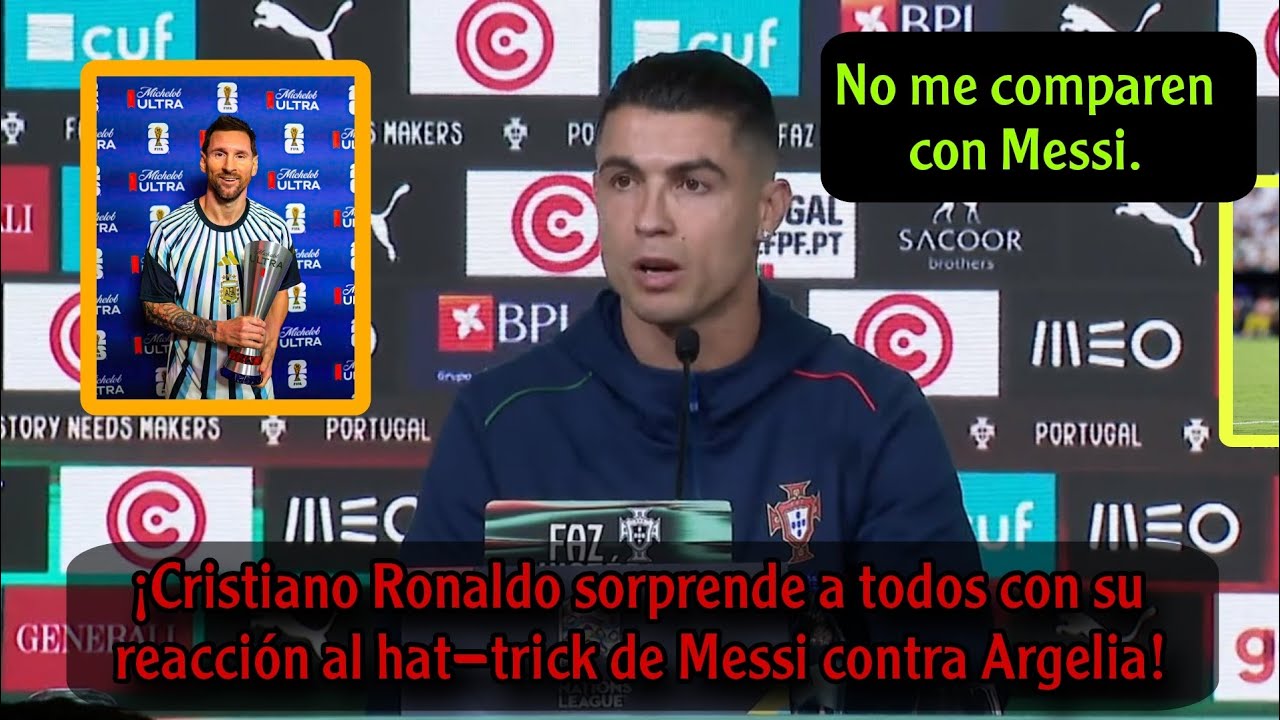 Messi y Cristiano Ronaldo: la reacción que sorprendió a todos