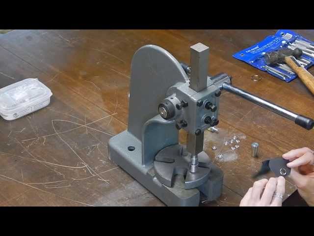 How to Make a Snap and Rivet Setter from an Arbor Press and Dies 