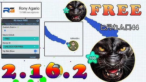RONY Agario NEW MOD MENU 2.16.2 version (Agario Mobile) Macro no root - Zoom no root.