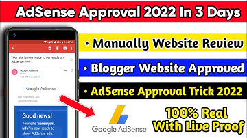 adsense approval trick 2022 in 3 days | make money online adsense approval trick 2022