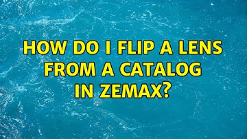 How do I flip a lens from a catalog in Zemax?