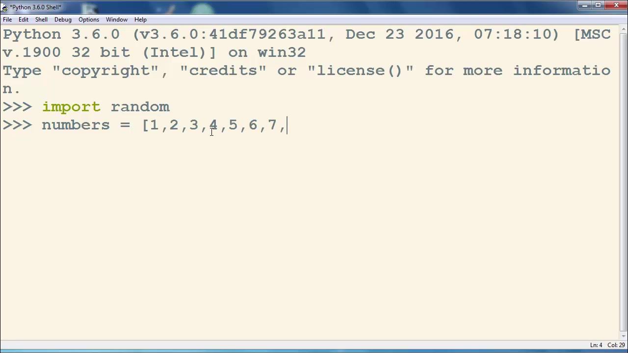 How to Shuffle a List of Numbers in Python programming language ...