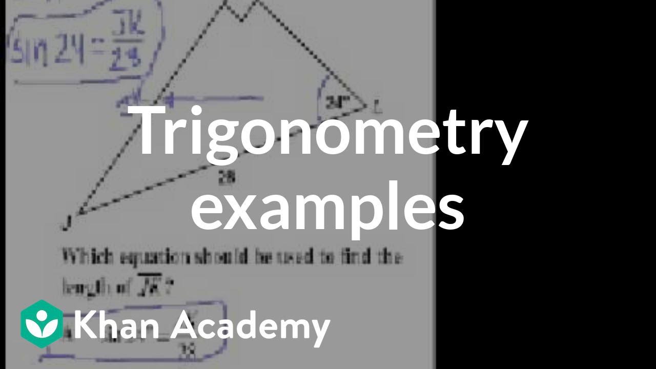 CA Geometry: More trig | Worked examples | Geometry | Khan Academy