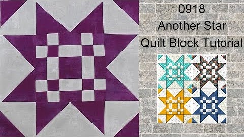 0918 Another Star Free Quilt Block Tutorial | Block of the Day 2023 | AccuQuilt