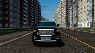 City Car Driving - Infiniti QX80 2019 screenshot 3